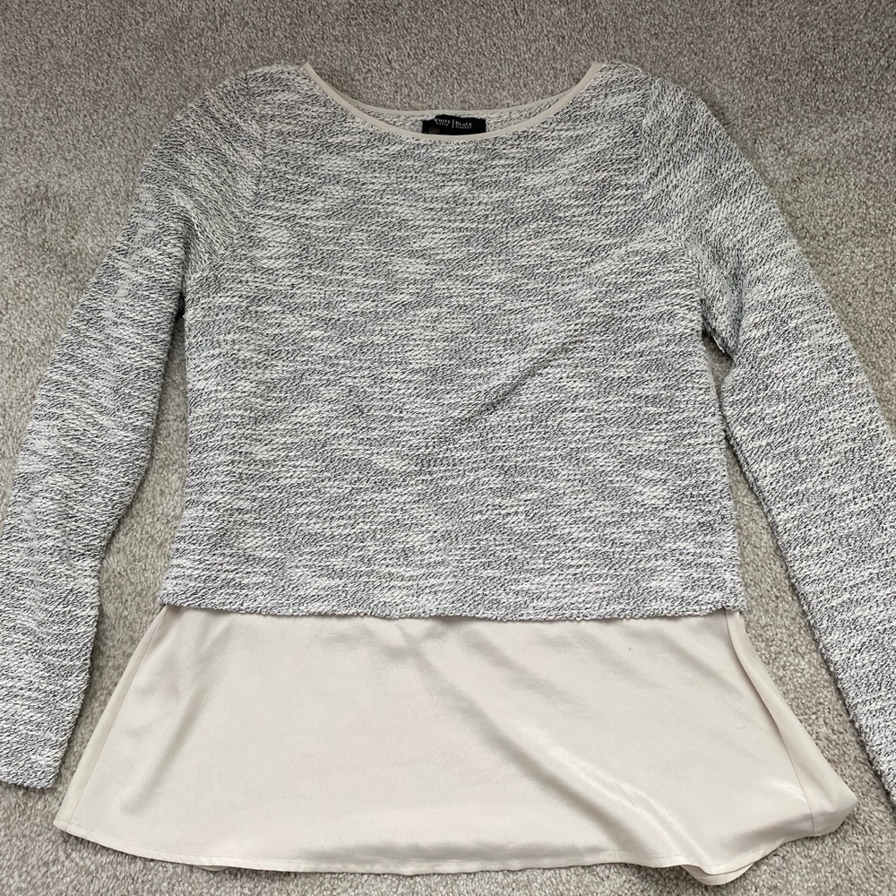 WHBM champagne sweater/top sz M